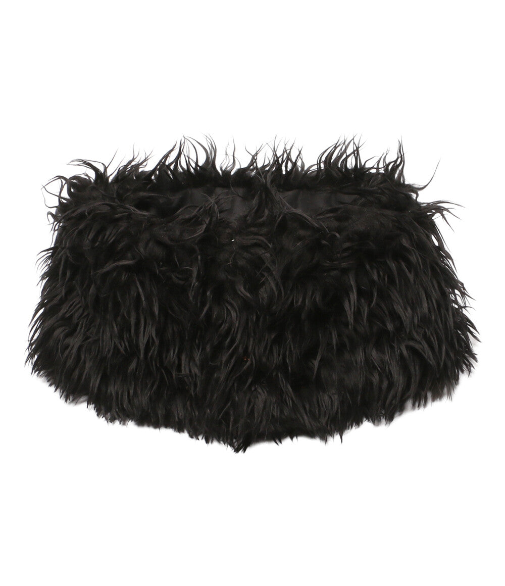 オマールアフリディ マフラー PADDED LONG FUR SCARF レディース omar afridi