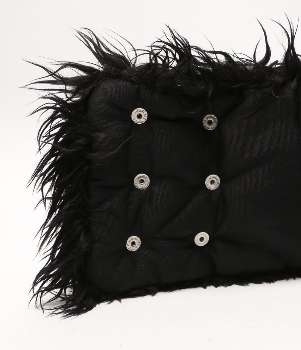 オマールアフリディ マフラー PADDED LONG FUR SCARF レディース omar