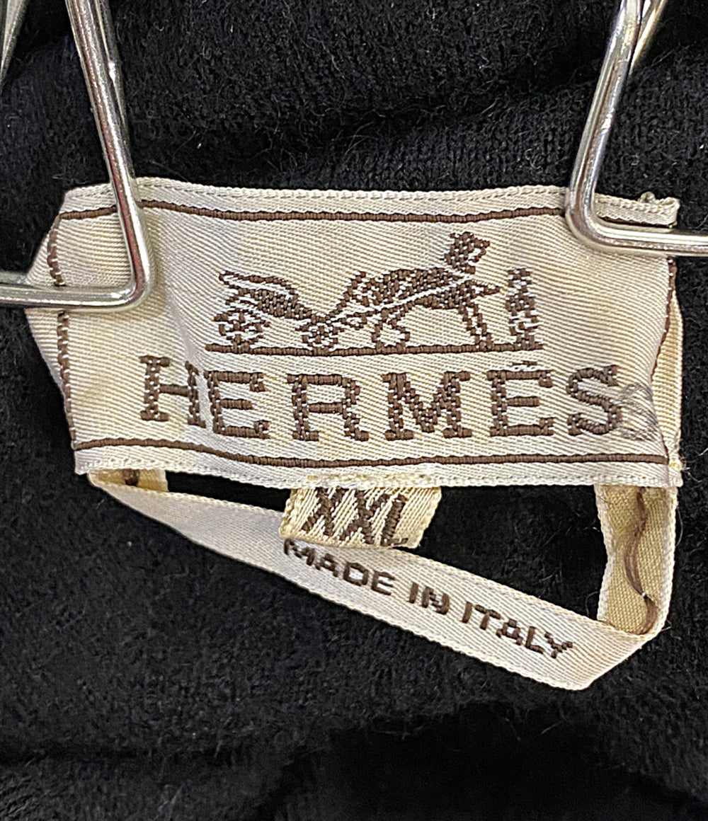 エルメス カシミヤ混アーガイルニット メンズ SIZE XXL HERMES