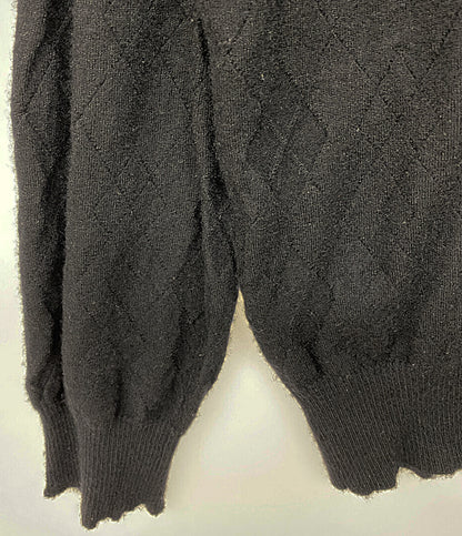 エルメス カシミヤ混アーガイルニット メンズ SIZE XXL HERMES