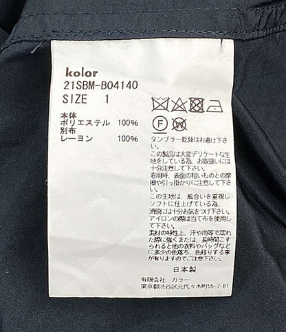 kolor BEACON カラービーコン 襟アロハ柄オープンカラーシャツ 半袖 21SS 21SBM-B04140 メンズ SIZE 1