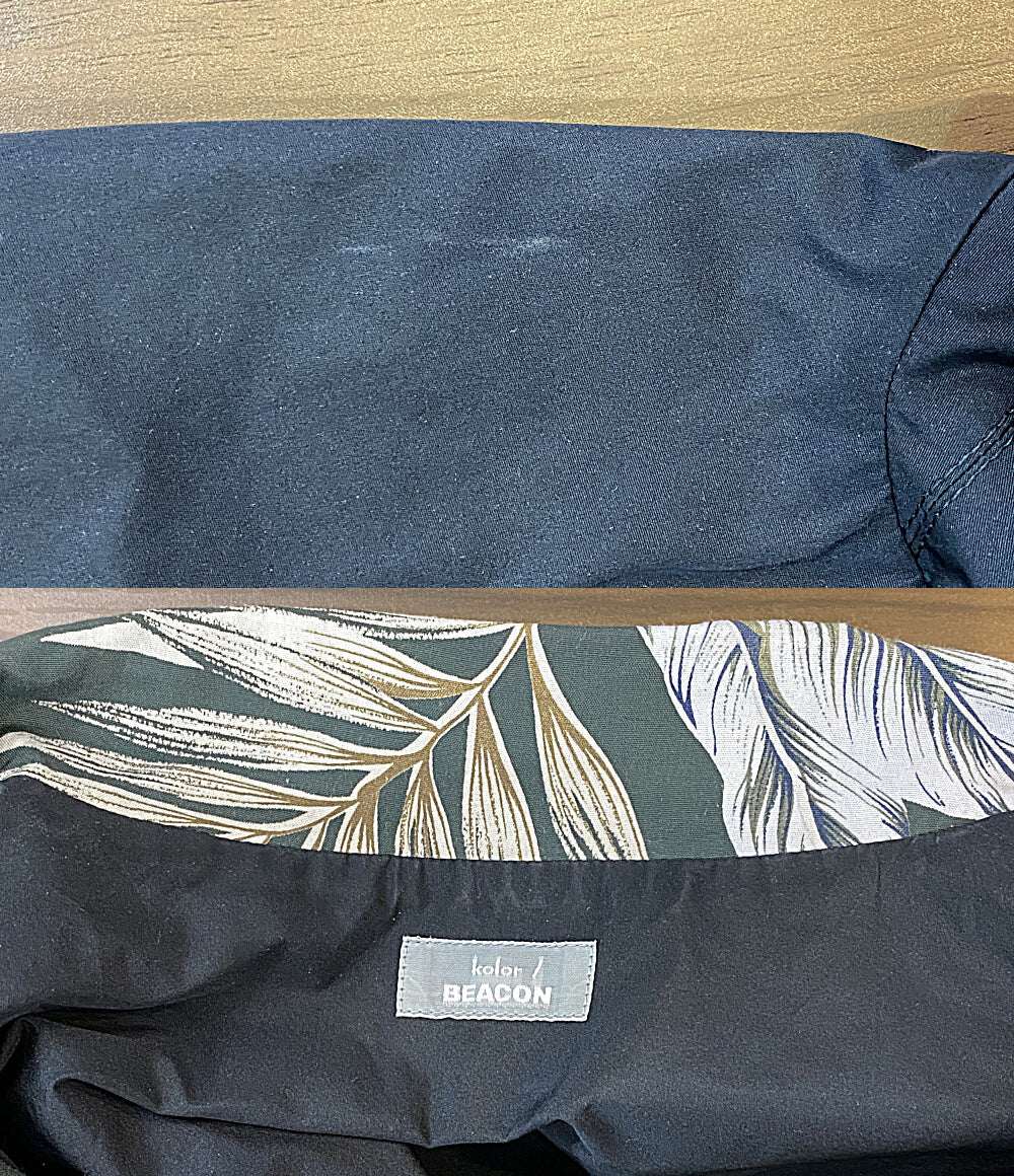 kolor BEACON カラービーコン 襟アロハ柄オープンカラーシャツ 半袖 21SS 21SBM-B04140 メンズ SIZE 1