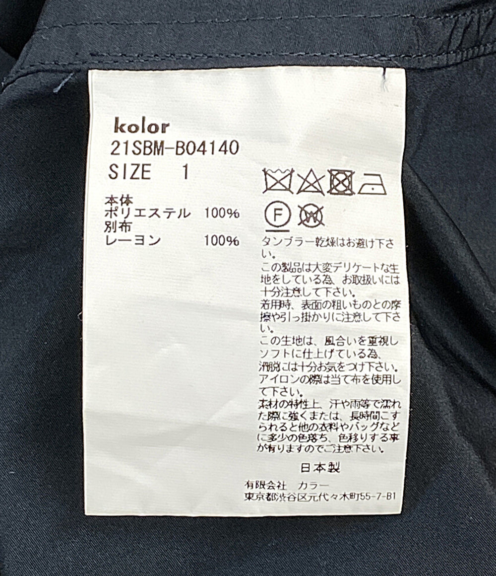 kolor BEACON カラービーコン 襟アロハ柄オープンカラーシャツ 半袖 21SS 21SBM-B04140 メンズ SIZE 1