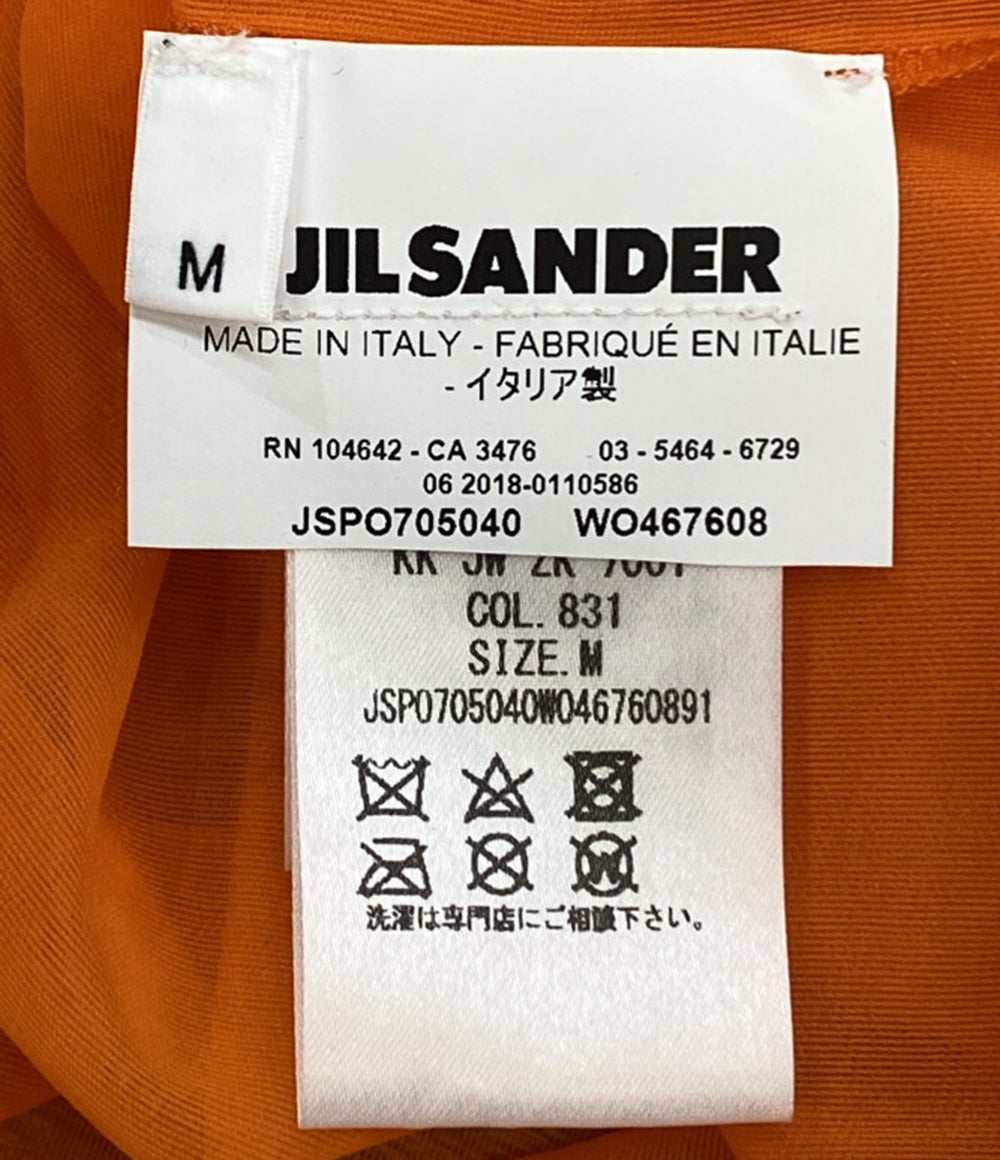 Jil sander 半袖Ｔシャツ ロゴプリントシースルーTEE メンズ SIZE M ジルサンダー