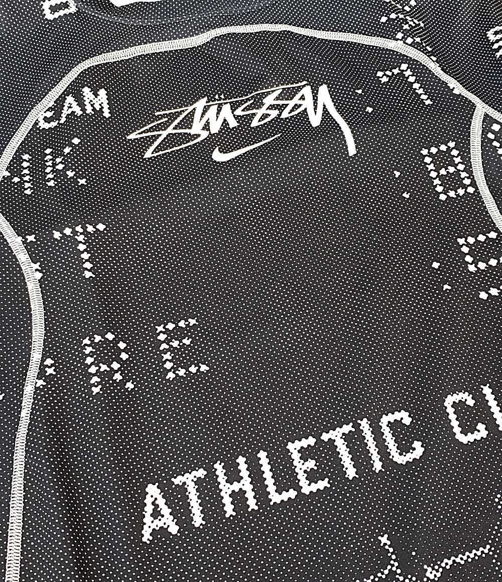 美品 STUSSY×NIKE ナイキ 半袖Ｔシャツ UV Crew Black NESSE342 メンズ SIZE S ステューシー