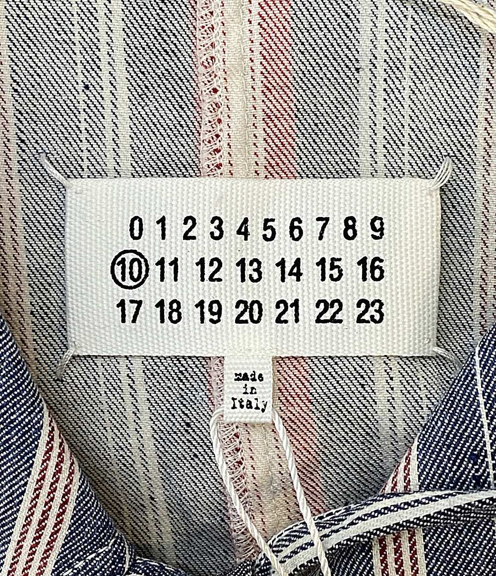 Maison Margiela 10 半袖シャツ カットオフデザインシャツ 23SS S50DL0467 メンズ SIZE 40 メゾンマルジェラ