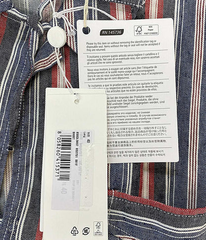 Maison Margiela 10 半袖シャツ カットオフデザインシャツ 23SS S50DL0467 メンズ SIZE 40 メゾンマルジェラ