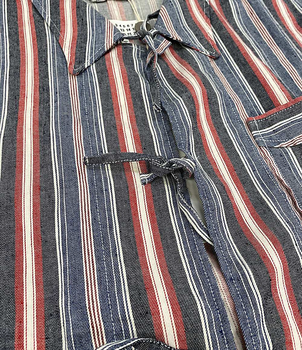 Maison Margiela 10 半袖シャツ カットオフデザインシャツ 23SS S50DL0467 メンズ SIZE 40 メゾンマルジェラ