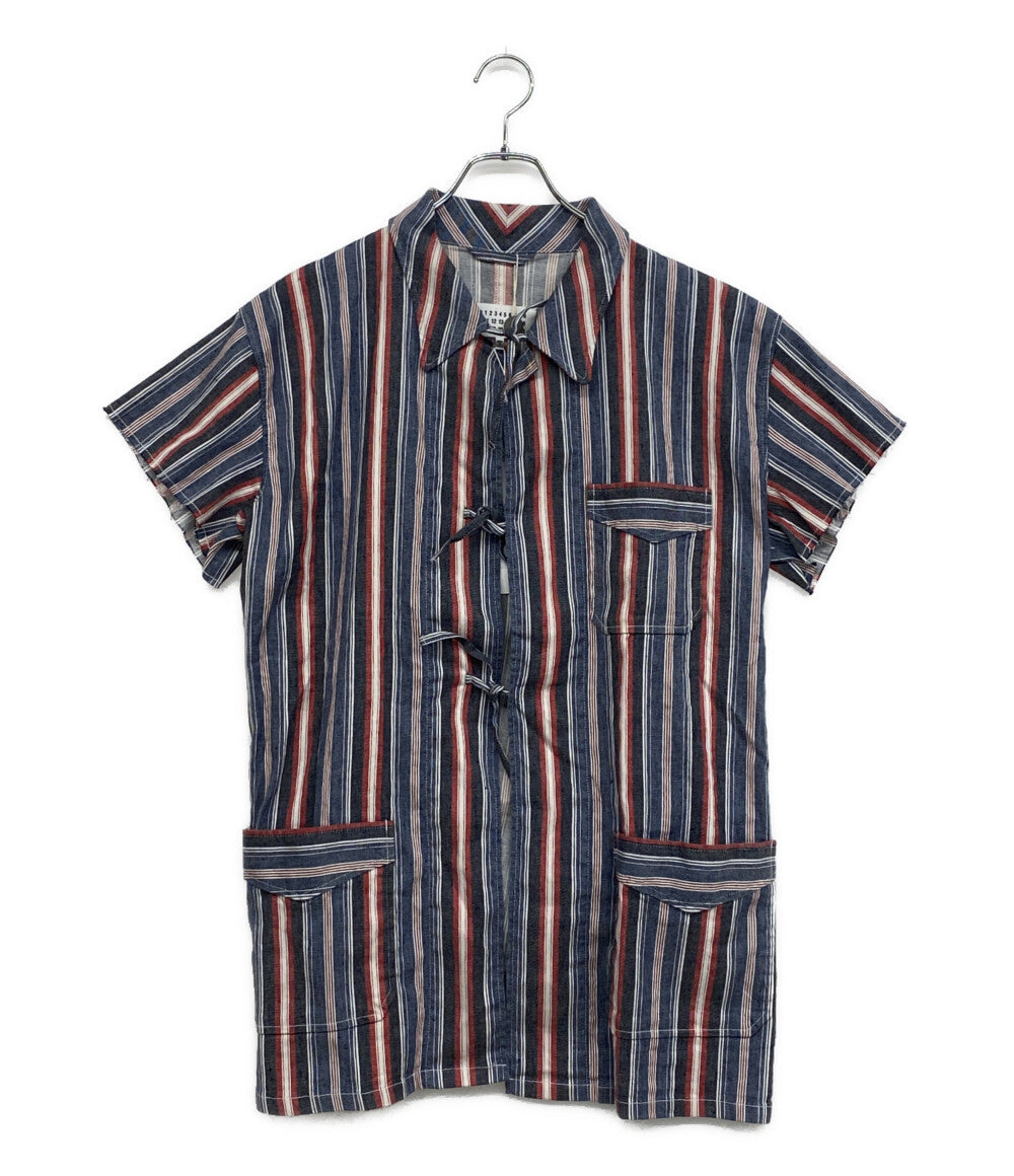 Maison Margiela 10 半袖シャツ カットオフデザインシャツ 23SS S50DL0467 メンズ SIZE 40 メゾンマルジェラ