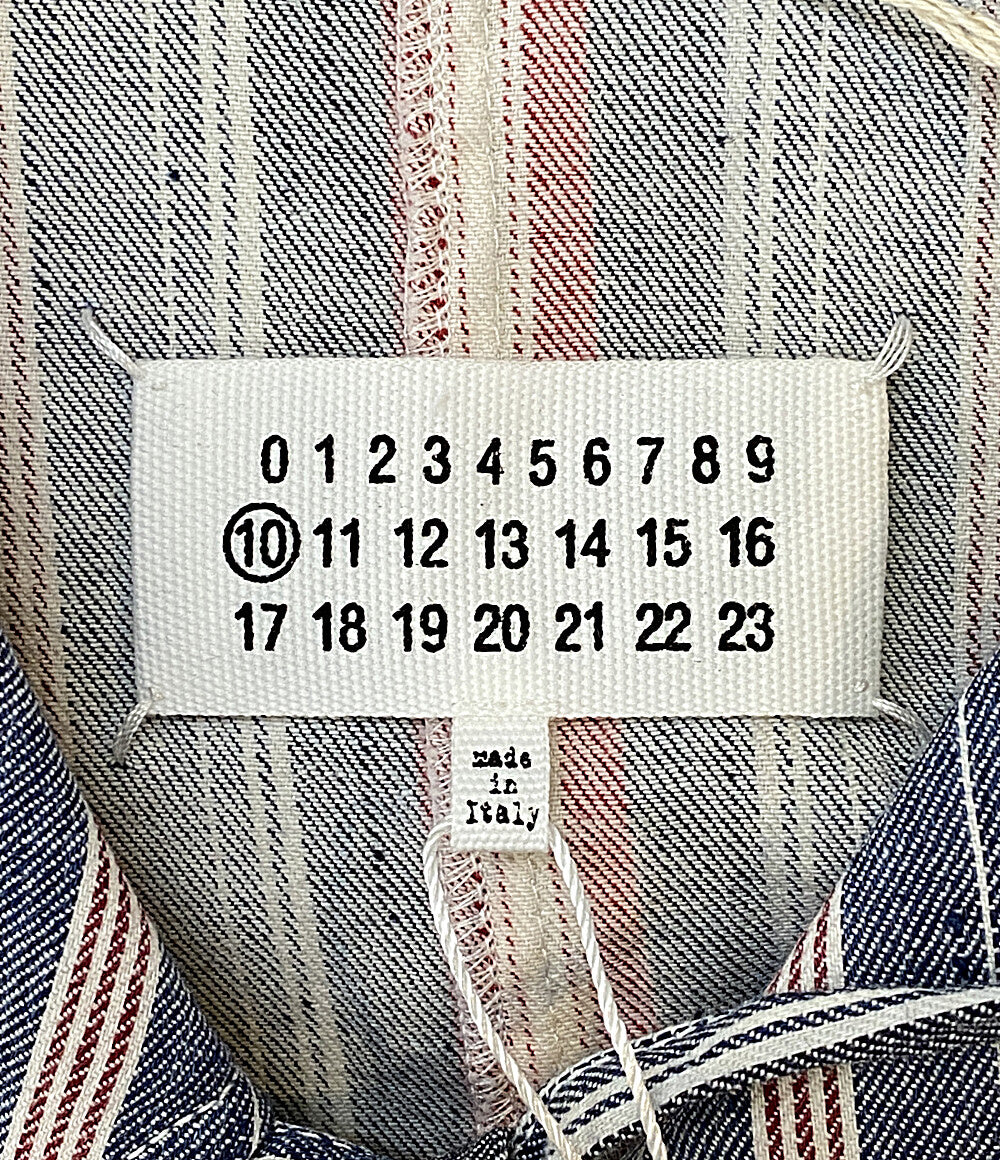 Maison Margiela 10 半袖シャツ カットオフデザインシャツ 23SS S50DL0467 メンズ SIZE 40 メゾンマルジェラ