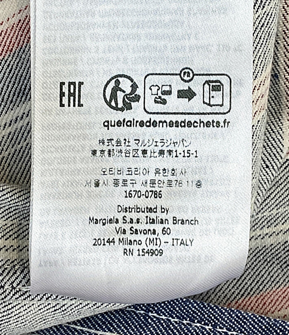 Maison Margiela 10 半袖シャツ カットオフデザインシャツ 23SS S50DL0467 メンズ SIZE 40 メゾンマルジェラ