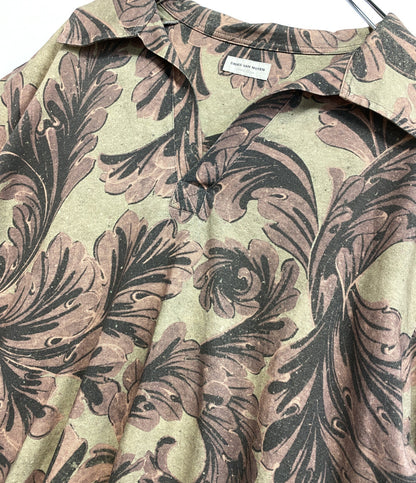 DRIES VAN NOTEN ボタニカル柄スキッパーポロシャツ 2057790 メンズ SIZE XL ドリスヴァンノッテン