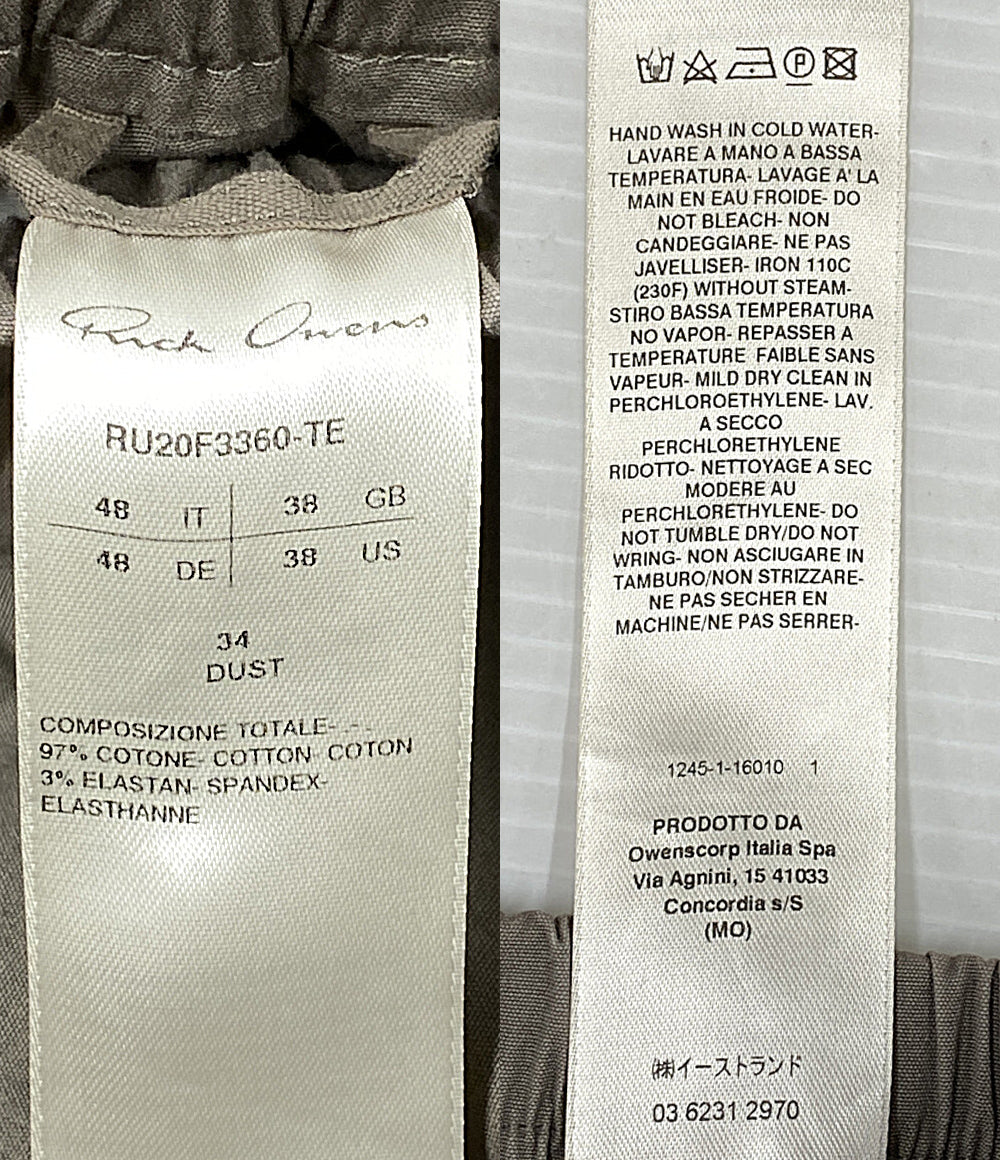 Rick owens ハーフパンツ BELA PODS DUST 20FW RU20F3360-TE メンズ SIZE 48 リックオウエンス