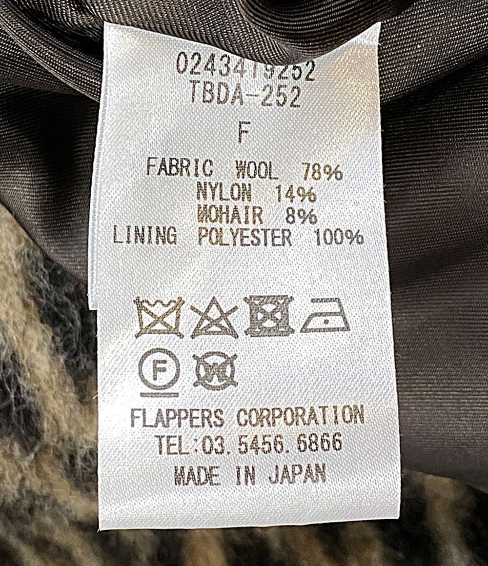 美品 Ticca ティッカ レオパードシャギーピーコート 24AW 0243419252