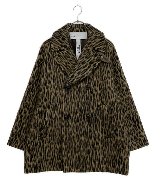 24AW TICCA/ティッカ レオパードシャギーピーコート TICCA / ティッカ レオパードシャギーピーコート 0243410252