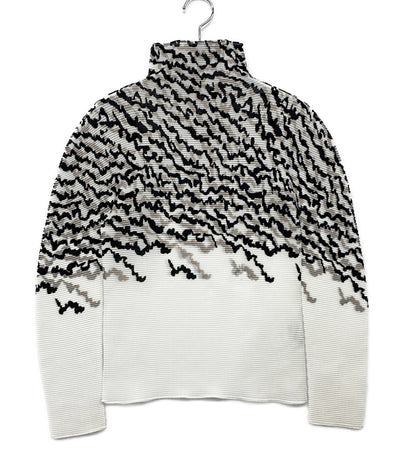 ISSEY MIYAKE me 総柄プリーツカットソー レディース SIZE - ミー イッセイミヤケ