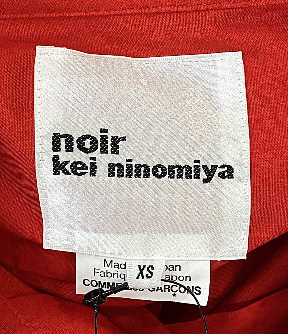 noir kei ninomiya 長袖シャツ 綿ブロード×チュールシャツ 25SS 3O-B001 レディース SIZE XS ノワールケイニノミヤ