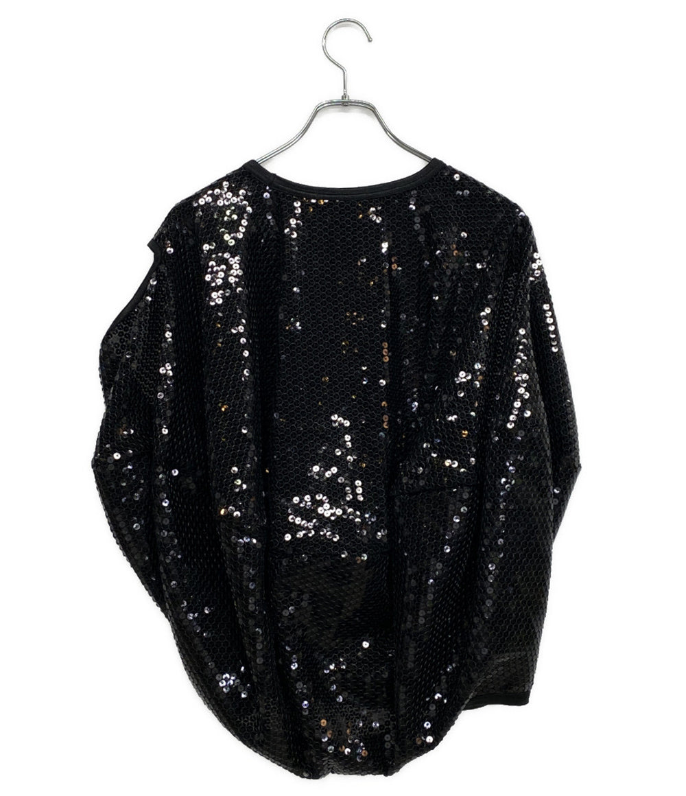 美品 JUNYA WATANABE スパンコールバルーンカットソー 25SS JO-T006 レディース SIZE S ジュンヤワタナベ