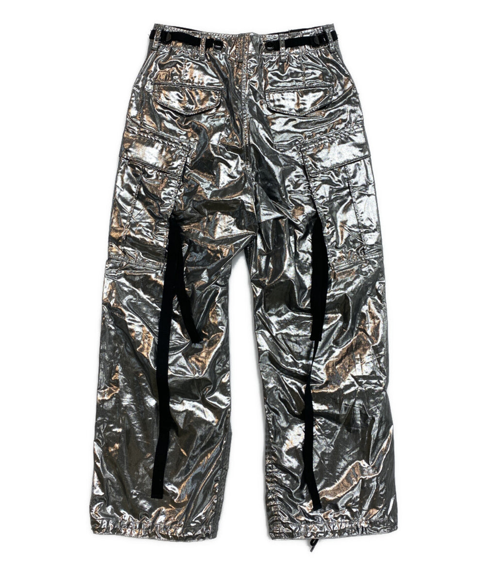 JUNYA WATANABE メタリックカーゴパンツ 25SS JO-P004 レディース SIZE XS ジュンヤワタナベ