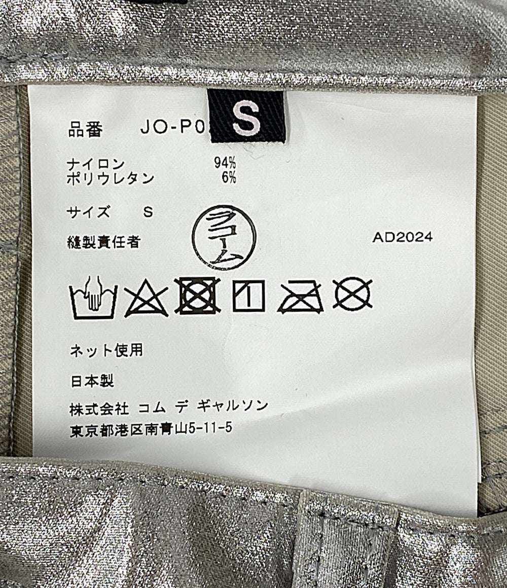 美品 JUNYA WATANABE メタリックスリムパンツ 25SS JO-P024 レディース SIZE S ジュンヤワタナベ
