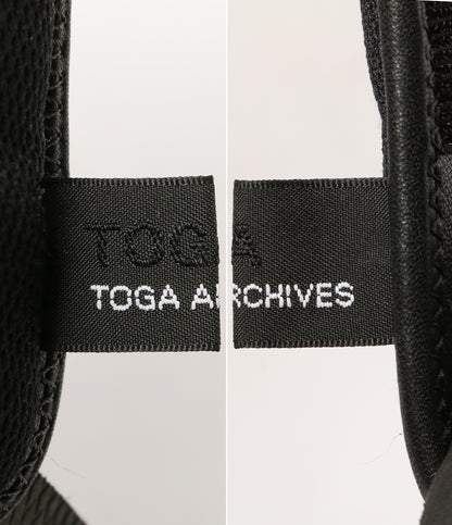 美品 TOGA×SUICOKE スイコック フリンジ SLIDE サンダル ブラック レディース SIZE 25cm トーガ