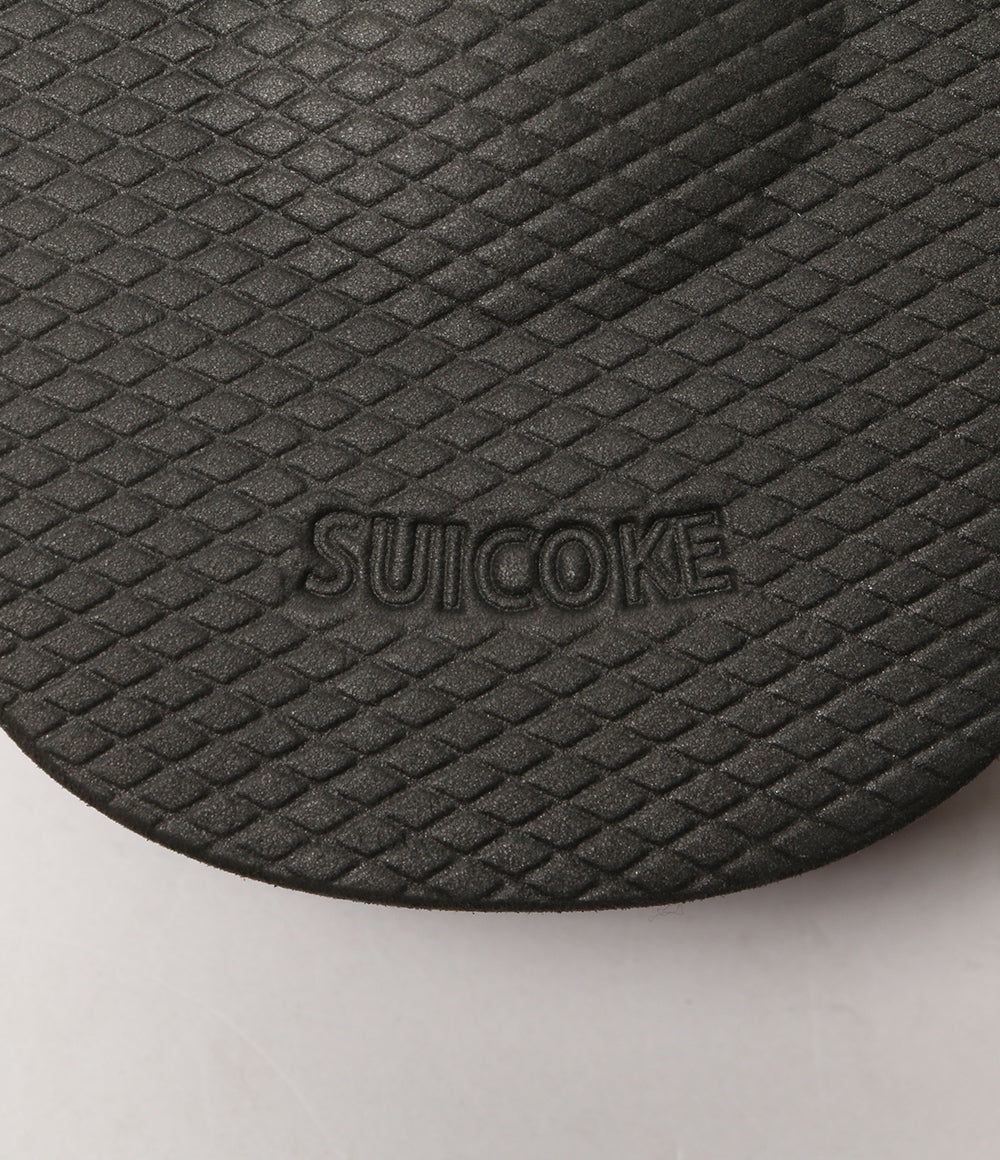 美品 TOGA×SUICOKE スイコック フリンジ SLIDE サンダル ブラック レディース SIZE 25cm トーガ
