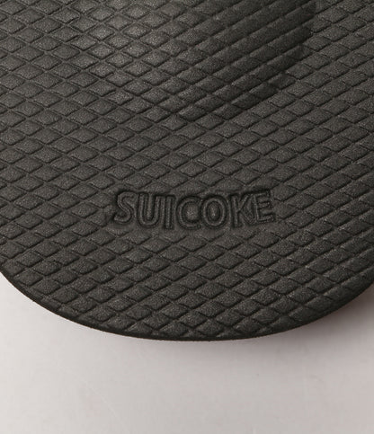 美品 TOGA×SUICOKE スイコック フリンジ SLIDE サンダル ブラック レディース SIZE 25cm トーガ