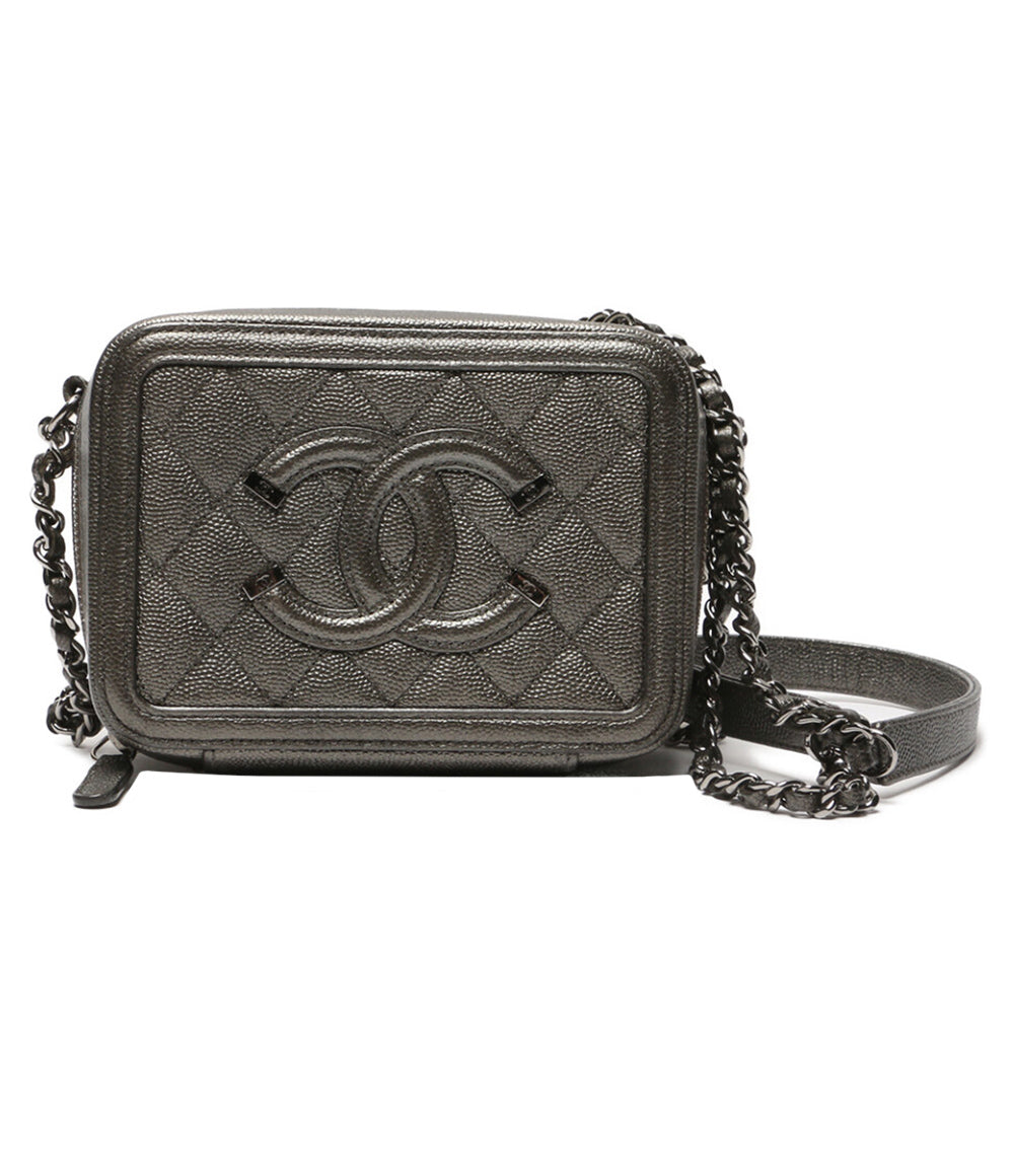 CHANEL ショルダーバッグ A84452 CCフィグリー キャビア 26番 レディース シャネル