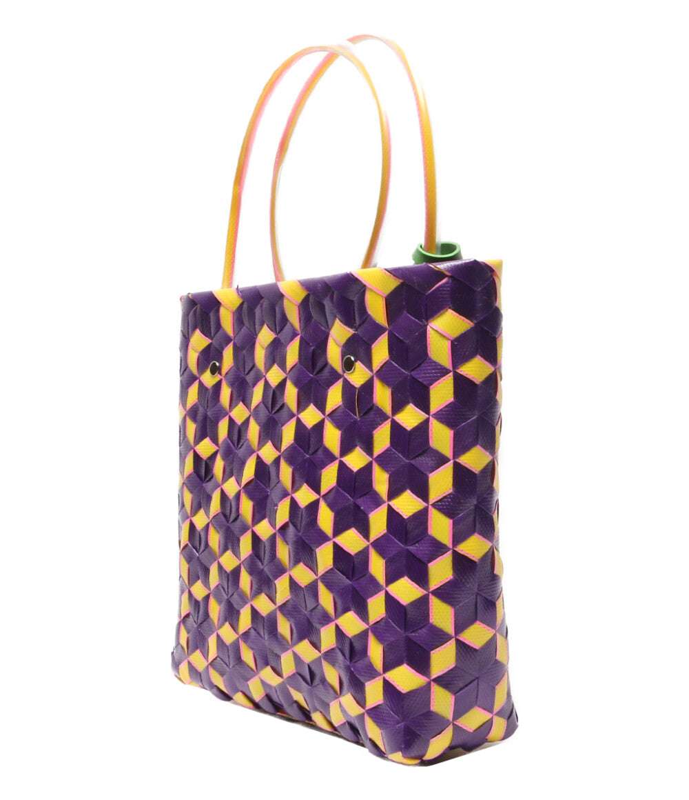 美品 MARNI ショッピングバッグ EGGPLANT SHOPPING BAG レディース マルニ