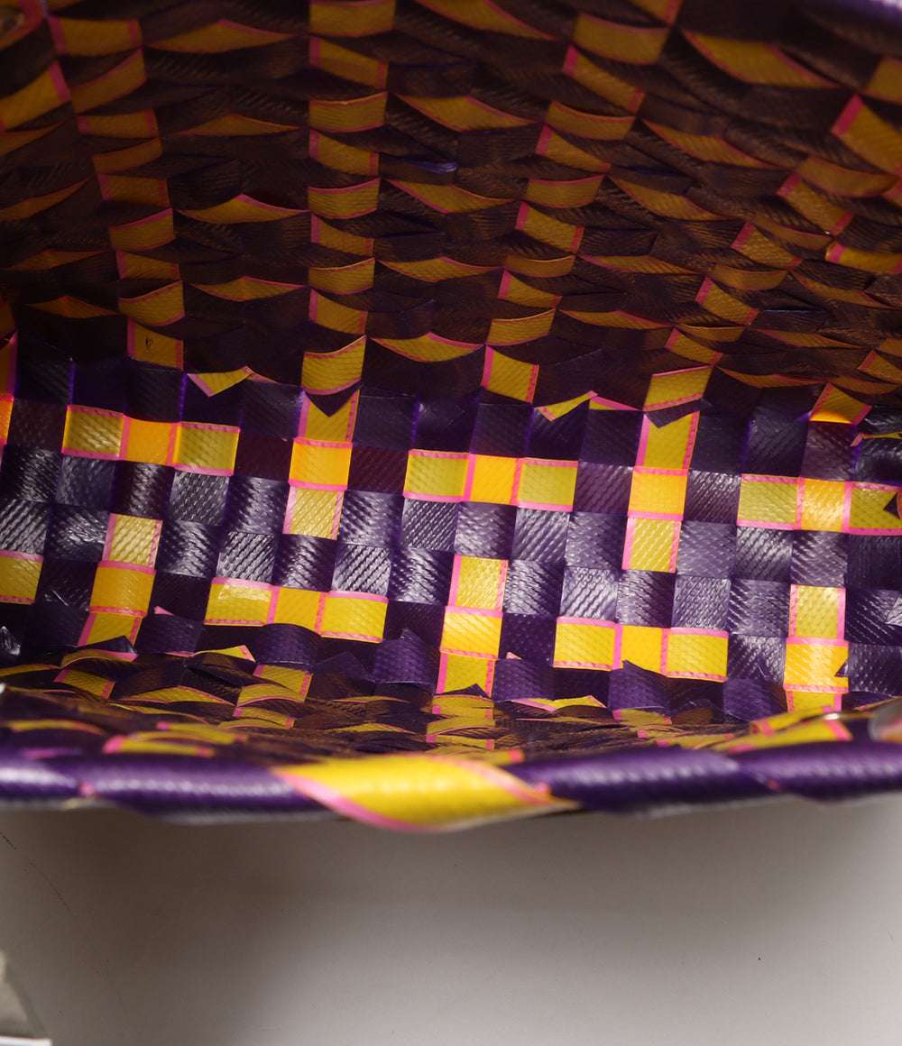 美品 MARNI ショッピングバッグ EGGPLANT SHOPPING BAG レディース マルニ