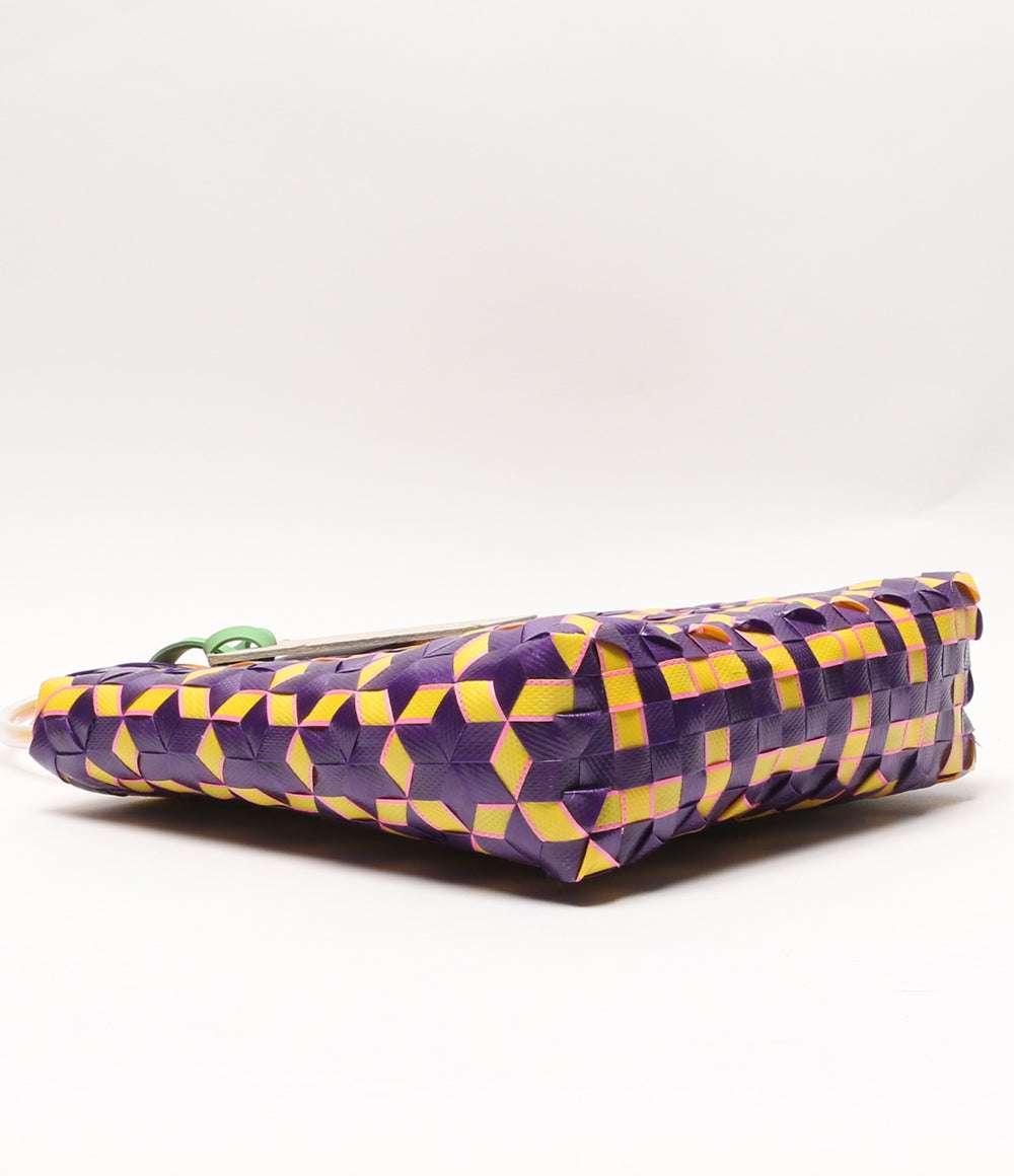 美品 MARNI ショッピングバッグ EGGPLANT SHOPPING BAG レディース マルニ