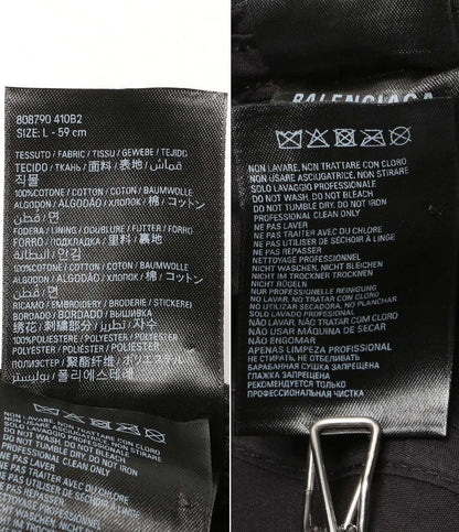 balenciaga キャップ Double Unity Cap BLK メンズ SIZE L バレンシアガ