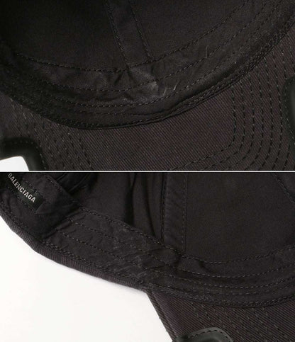 balenciaga キャップ Double Unity Cap BLK メンズ SIZE L バレンシアガ