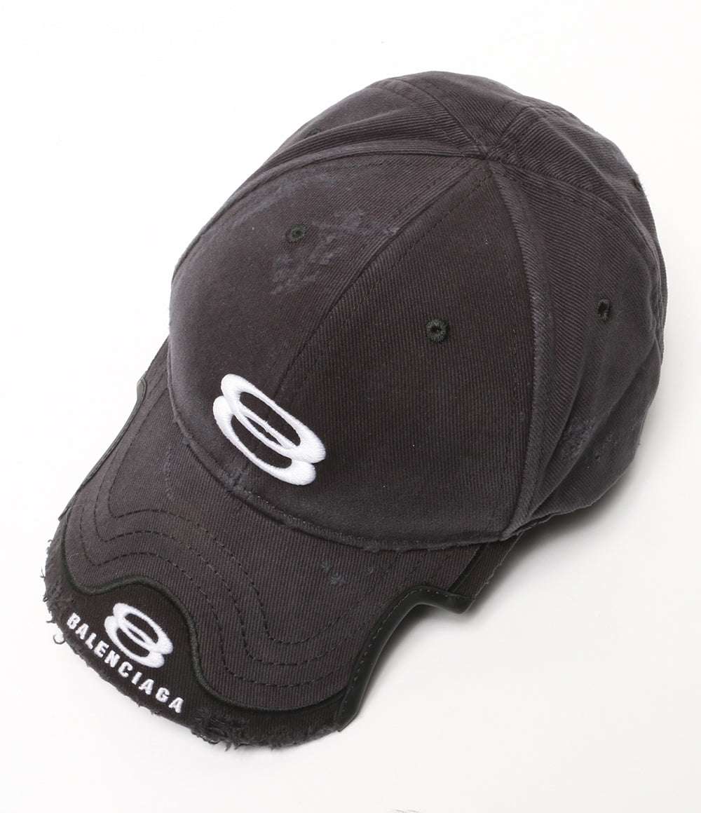 balenciaga キャップ Double Unity Cap BLK メンズ SIZE L バレンシアガ