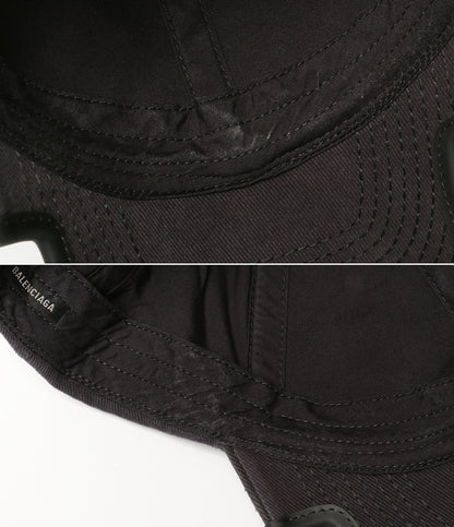 balenciaga キャップ Double Unity Cap BLK メンズ SIZE L バレンシアガ