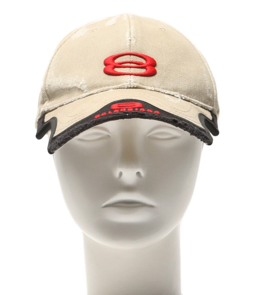 balenciaga キャップ Double Unity Cap BEIG レディース SIZE L バレンシアガ