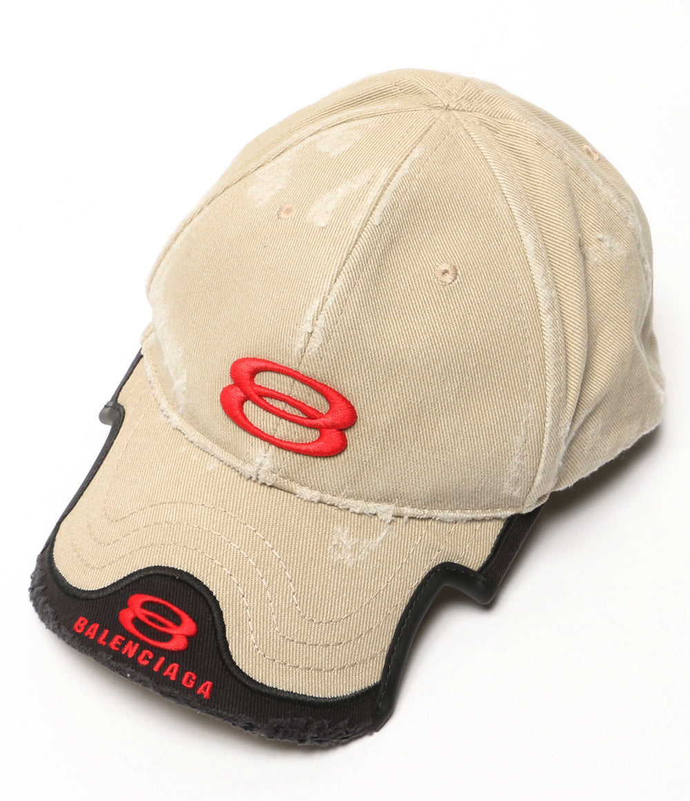 balenciaga キャップ Double Unity Cap BEIG レディース SIZE L 