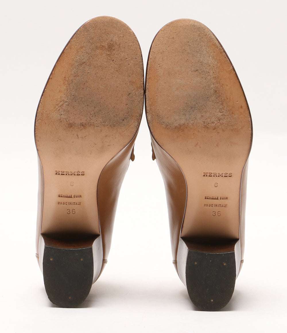 HERMES チャンキーヒールパンプス レディース SIZE 36 エルメス