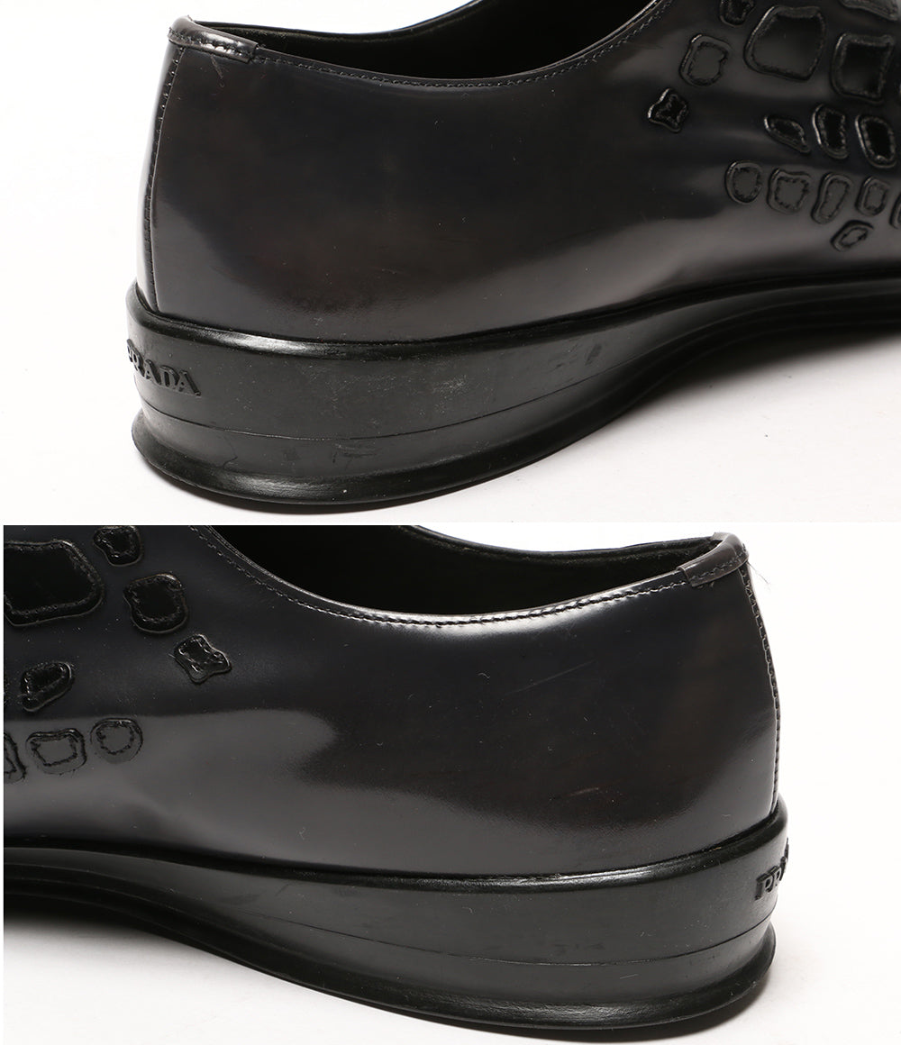 PRADA 型押しスリッポンシューズ メンズ SIZE 8 プラダ