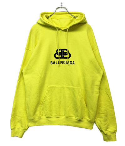 BALENCIAGA 583215 BBパーカー イエロー メンズ SIZE S バレンシアガ