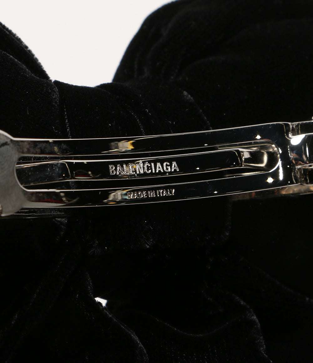 美品 BALENCIAGA ベロア holli xxl ヘアリボン レディース バレンシアガ