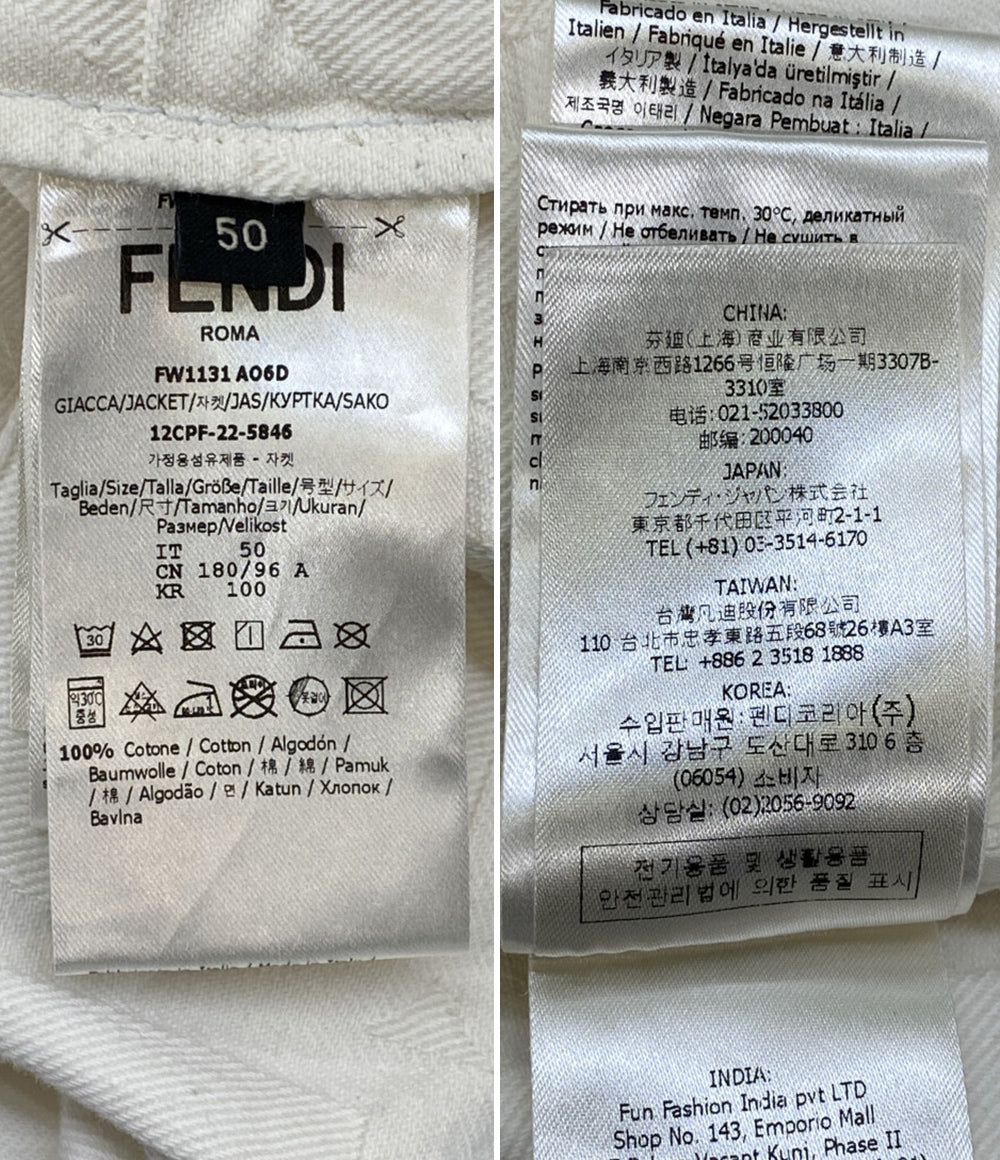 FENDI×MARC JACOBS マークジェイコブス デニムジャケット FW1131 A06D メンズ SIZE 50 フェンディ