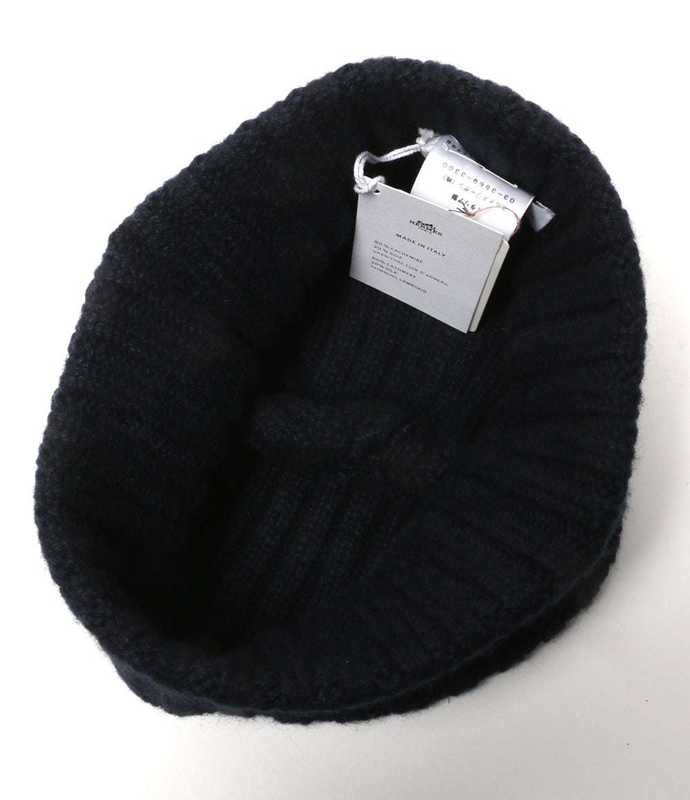 美品 HERMES ニット帽 トルサードニットビーニー メンズ エルメス
