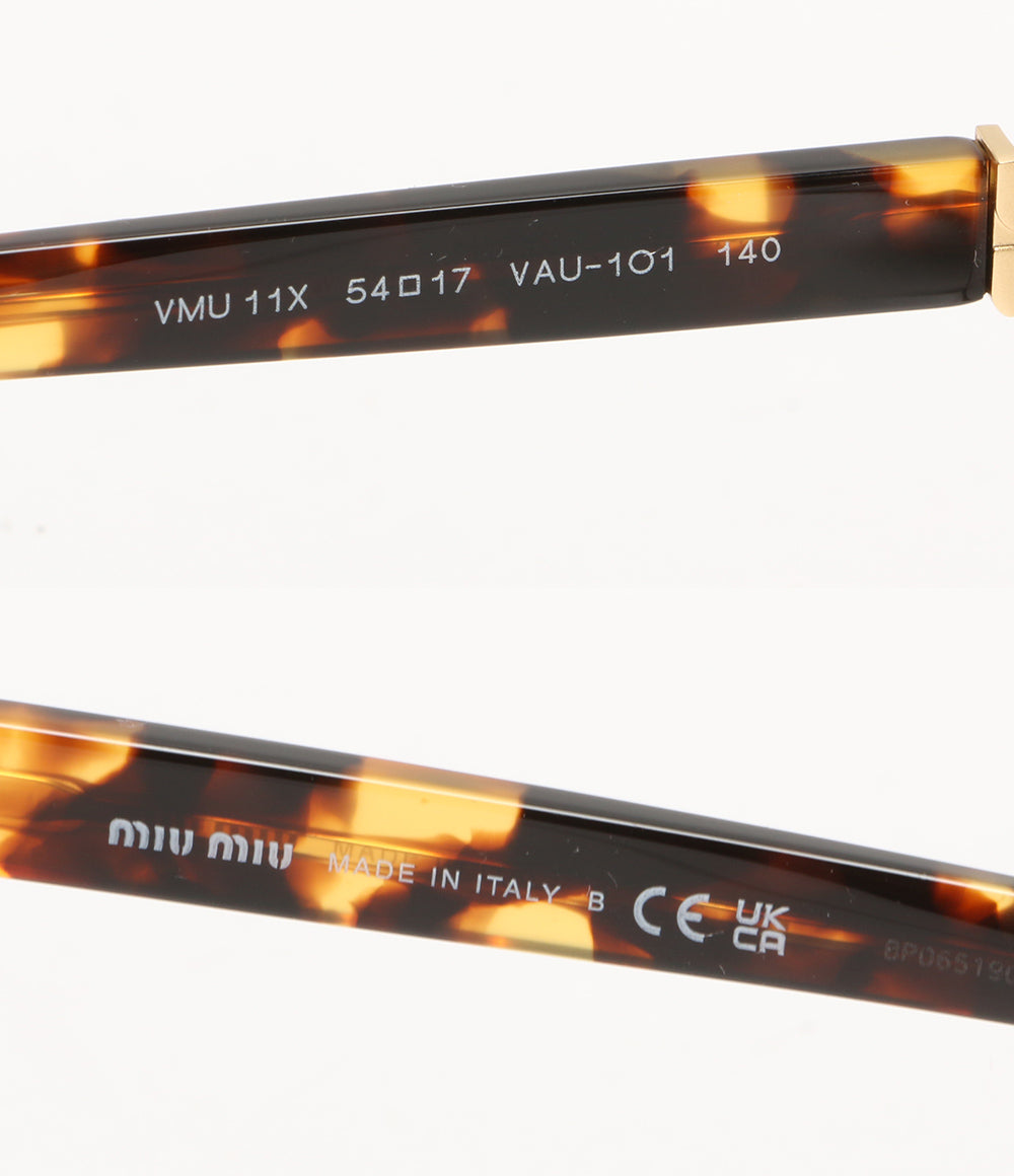 MIU MIU メガネ サーモントアイウェアブラウン レディース ミュウミュウ
