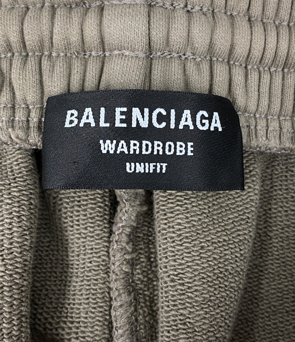 最終値下げ　早い者勝ち　BALENCIAGA スウェットハーフパンツ 中古・古着通販】BALENCIAGA (バレンシアガ) ロゴ刺繍スウェットハーフ