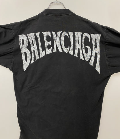 BALENCIAGA 長袖Ｔシャツ 772208 バックロゴLS SHIRT メンズ SIZE L バレンシアガ