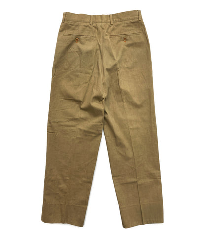 HERMES 内オレンジストレートパンツ レディース SIZE 46 エルメス