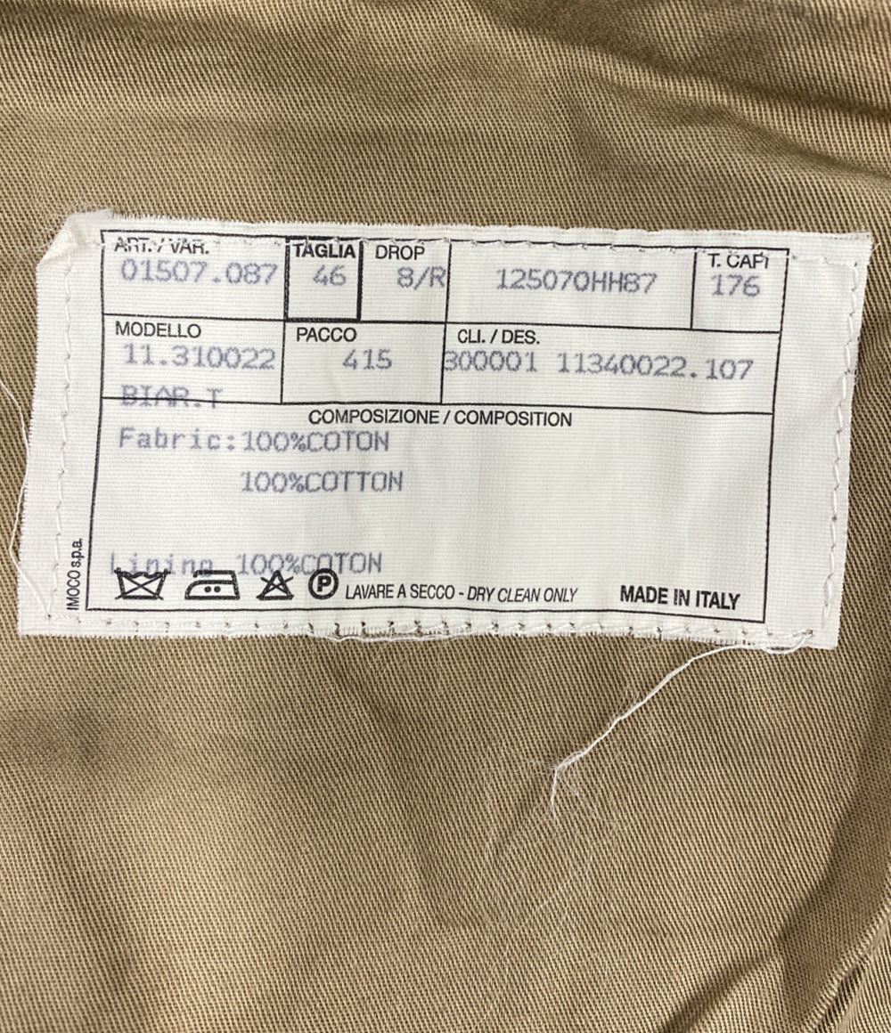 HERMES 内オレンジストレートパンツ レディース SIZE 46 エルメス