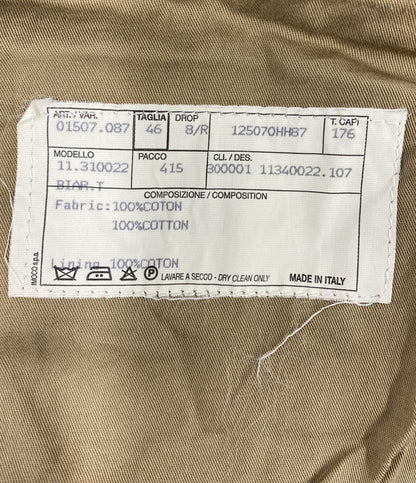 HERMES 内オレンジストレートパンツ レディース SIZE 46 エルメス