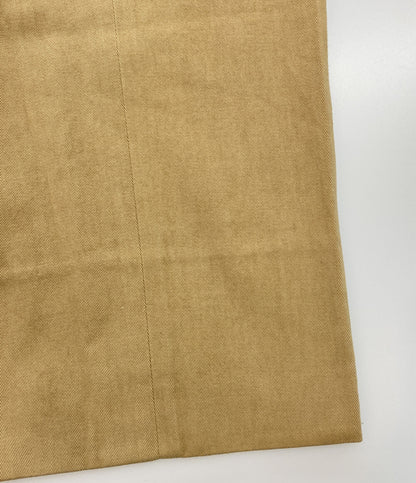 HERMES 内オレンジストレートパンツ レディース SIZE 46 エルメス